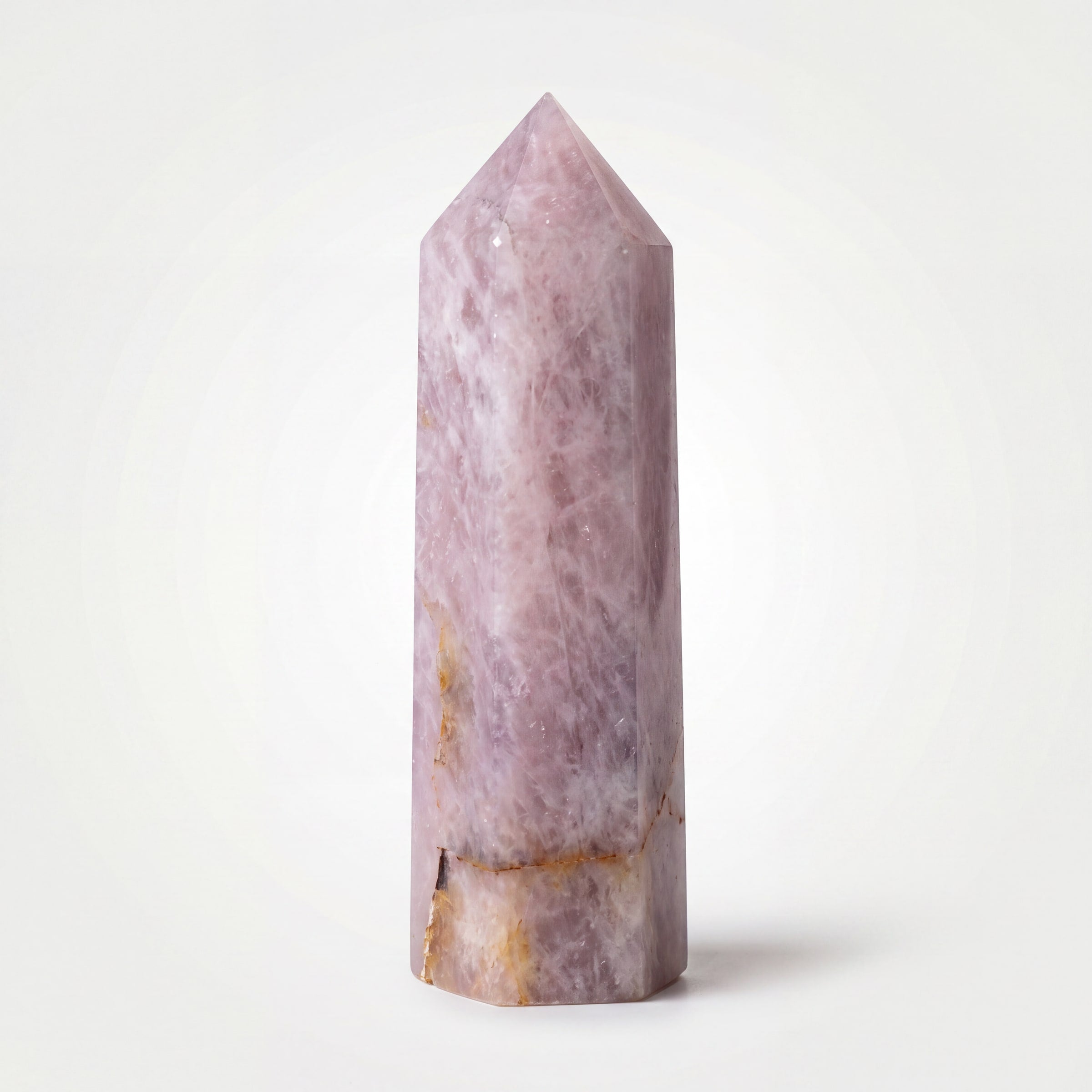 Lavender Rose Quartz Crystal Point Tower