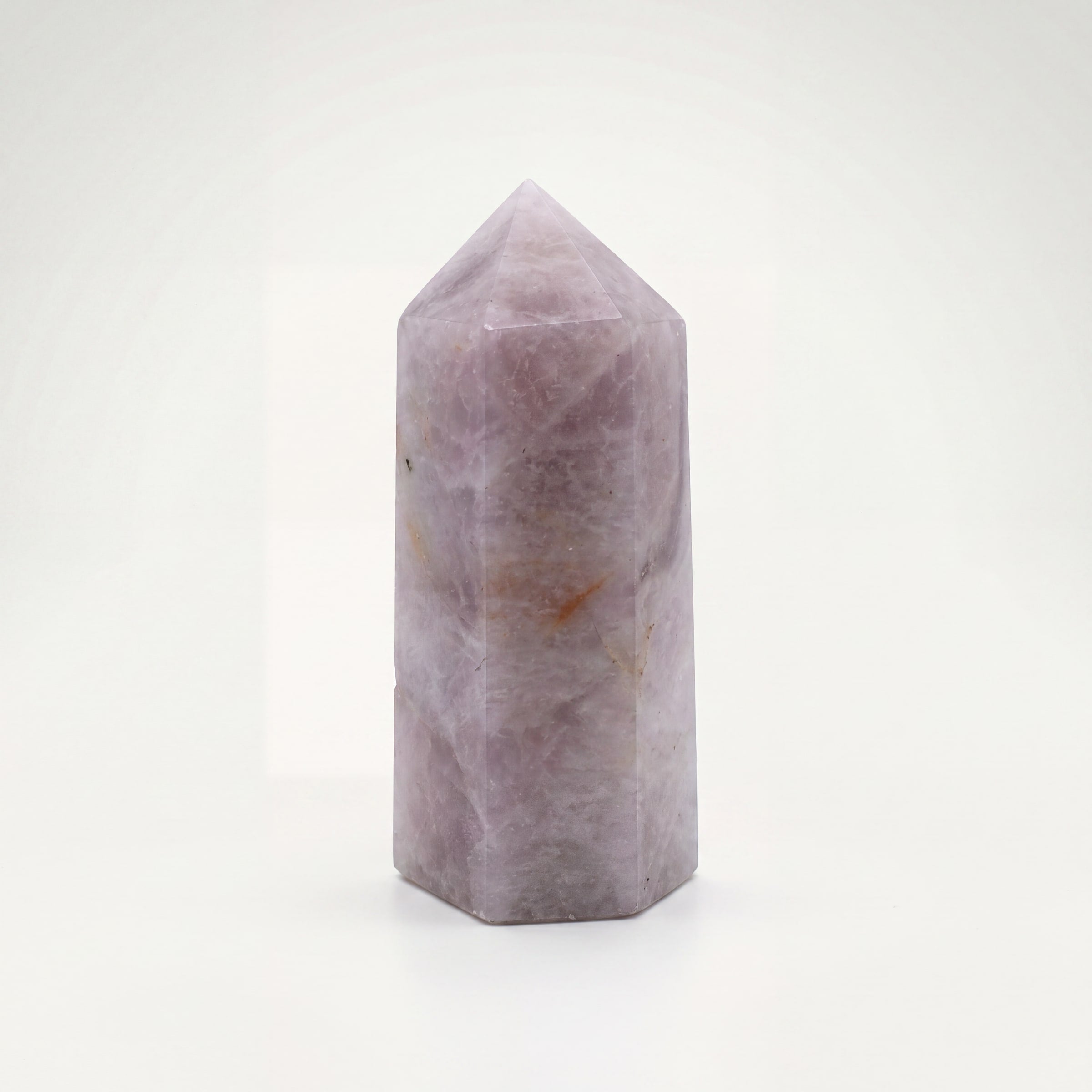 Lavender Rose Quartz Crystal Point Tower