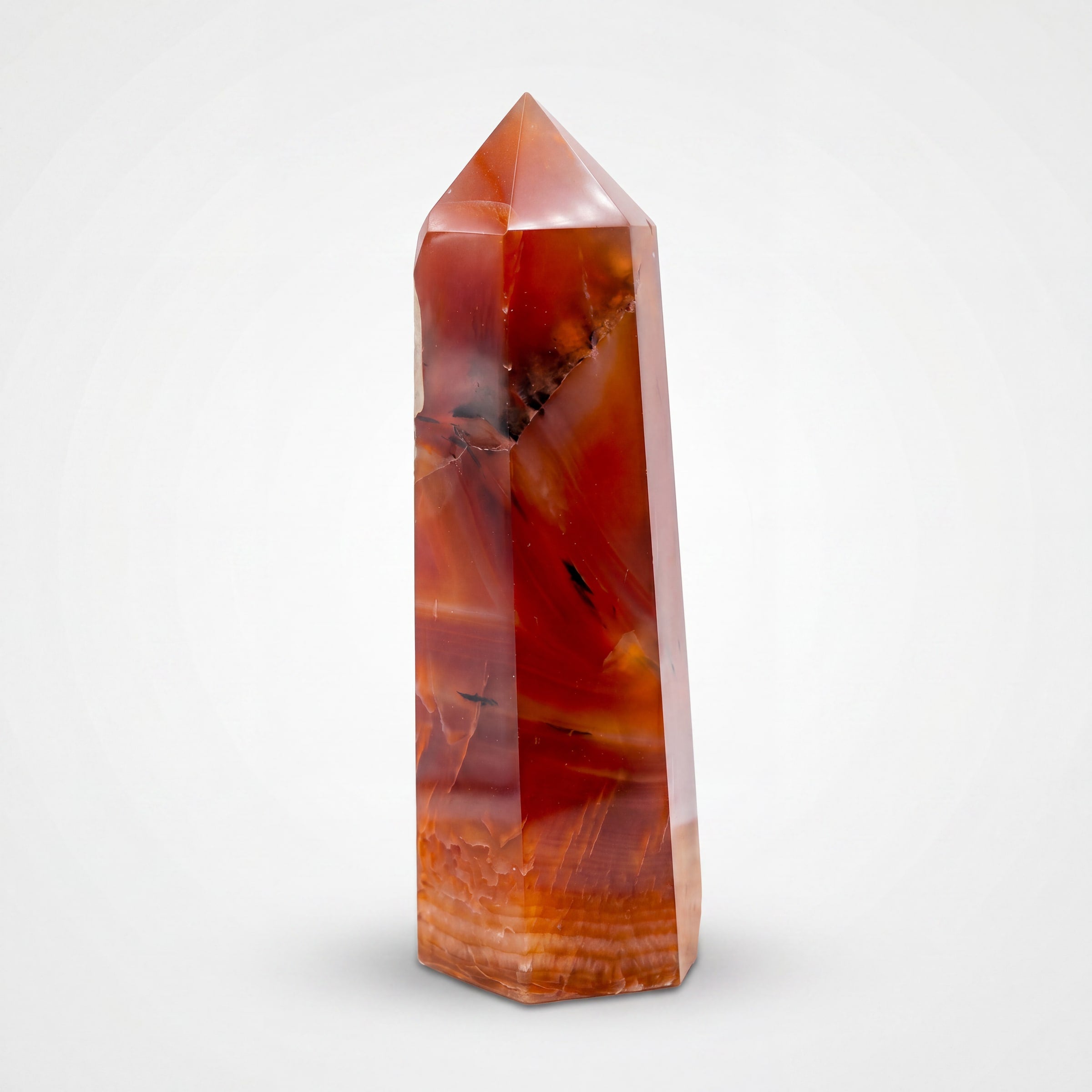 Carnelian Crystal Point Tower