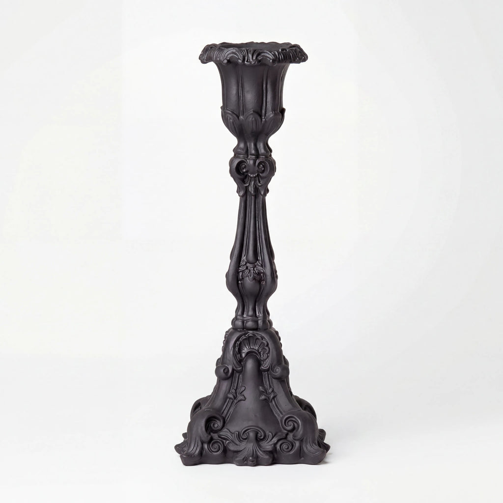 Alchemy Gothic Baroque Black Candle Holder