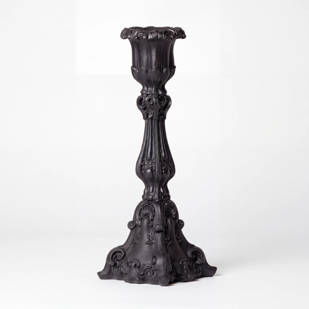 Alchemy Gothic Baroque Black Candle Holder