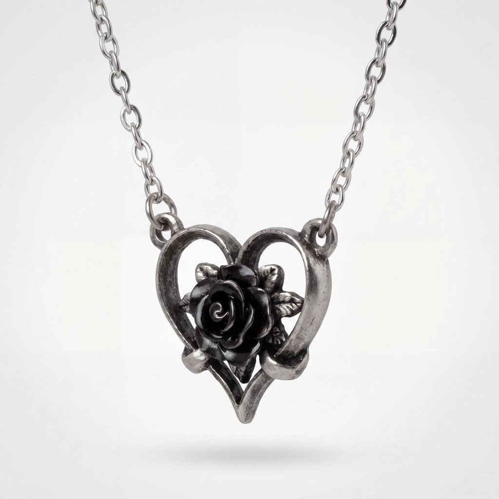 Alchemy Gothic Heart of Blackness Necklace