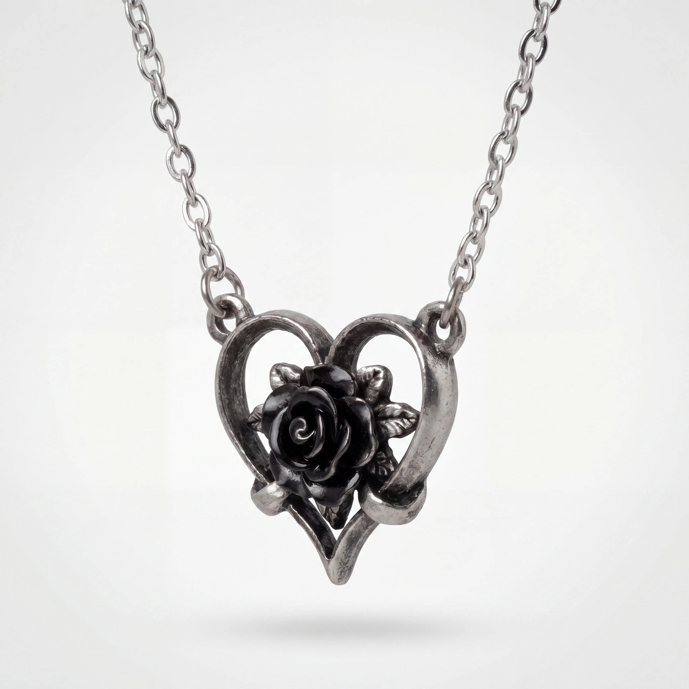 Alchemy Gothic Heart of Blackness Necklace