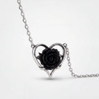 Alchemy Gothic Heart of Blackness Necklace