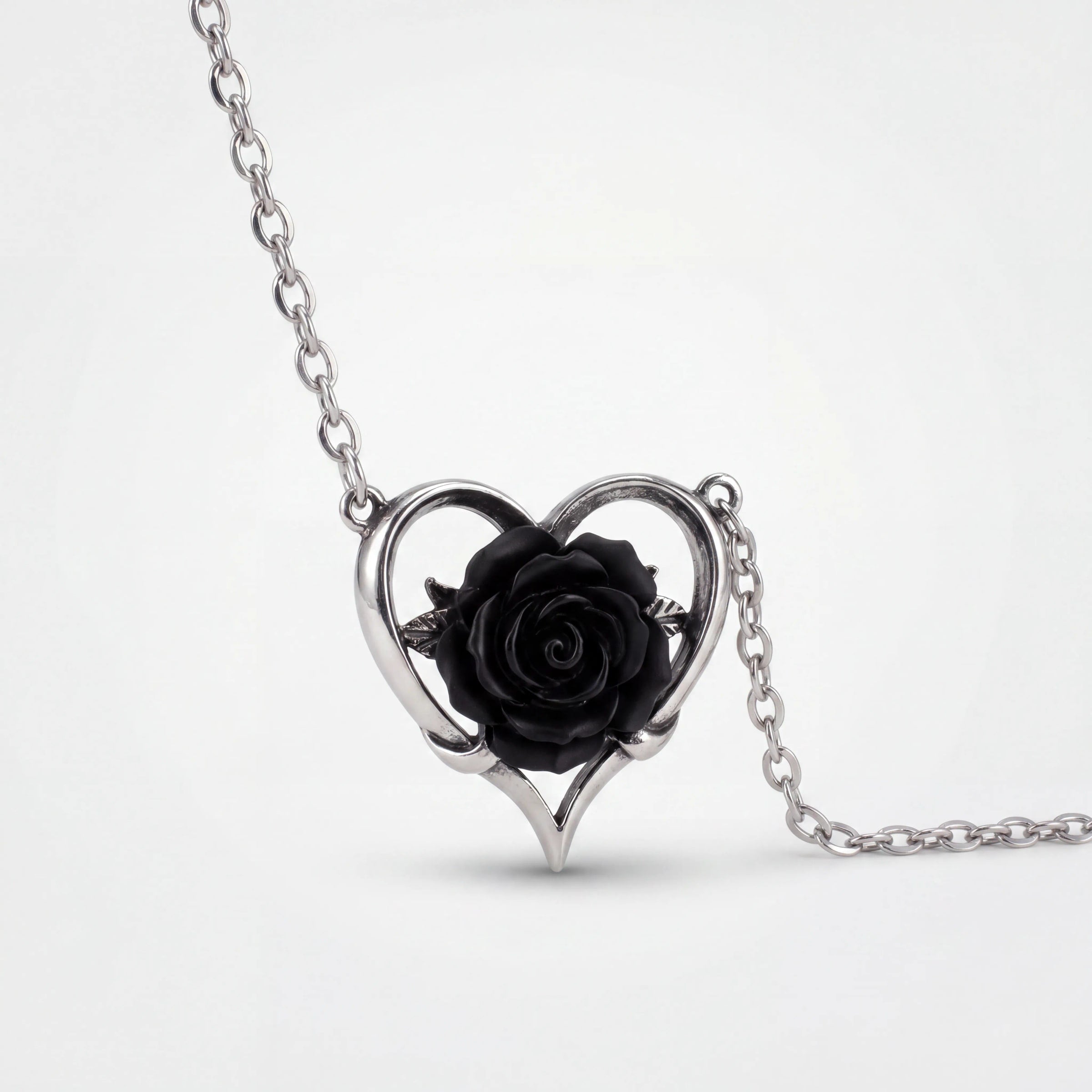 Alchemy Gothic Heart of Blackness Necklace