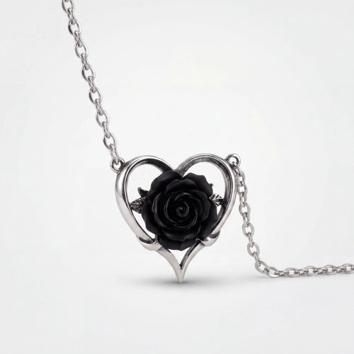 Alchemy Gothic Heart of Blackness Necklace