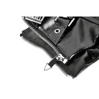 Dark in Lia Punk Love Patent Leather Waist Corset with Metal Accents