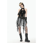 Dark in Love Morrigan Punk Patchwork Skirt