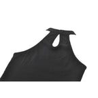 Dark in Love Gothic Mesh Panel Buckle Top