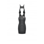Dark In Love Salem Striped Cat Ear Hoodie Dress - Size UK 22 Left Only!
