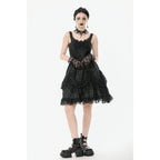 Dark in Love Shadow Lament Ruched Lolita Dress