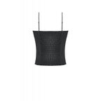Dark in Love Punk Plaid Cross Strap Top