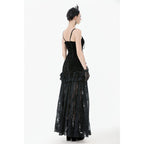 Dark in Love Morrigan Velvet & Lace Chain-Detail Top