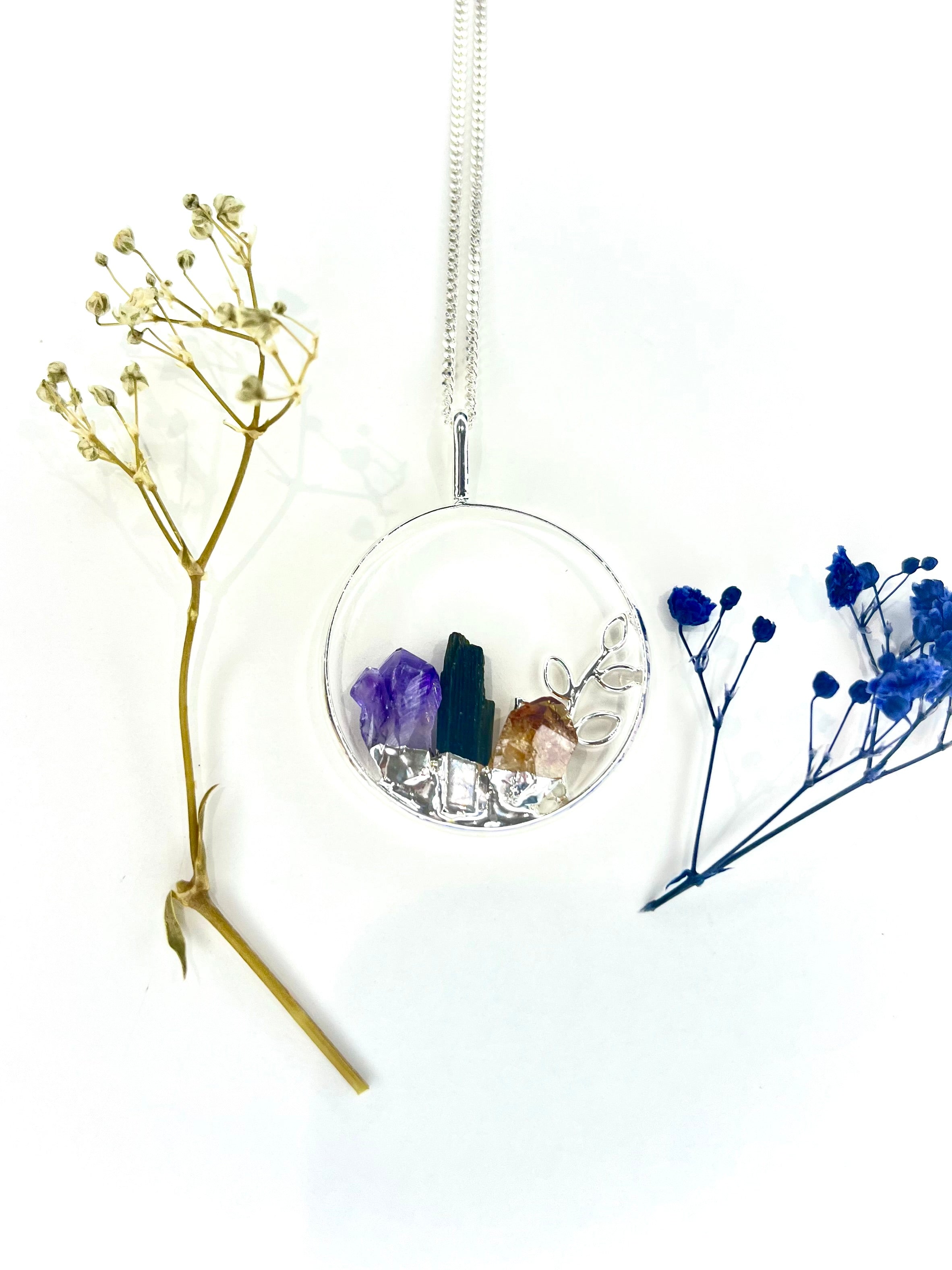 Crystal Garden Pendant Necklace