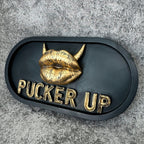 ‘Pucker Up’ Gothic Wall Plaque