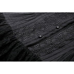 Dark in Love Diya Sleeveless Tiered Goth Dress