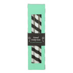 Gothic Gifts Set of 3 Black Candy Cane Taper Candles