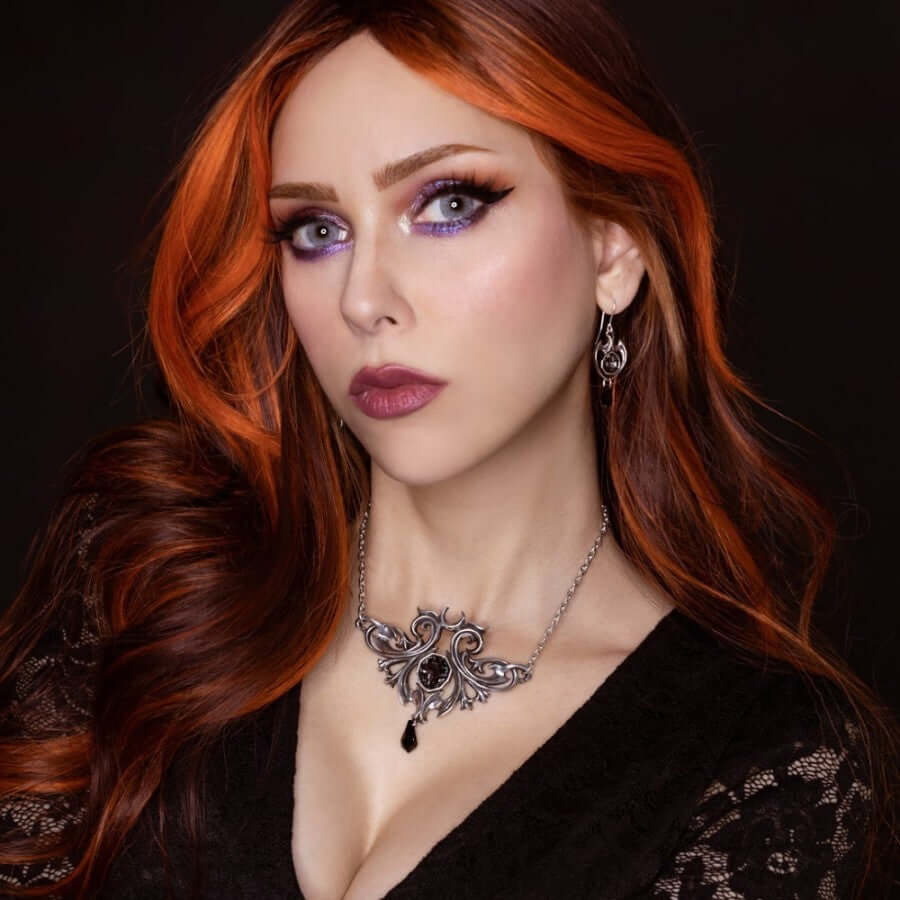 Alchemy Gothic Midnight Memorial Necklace