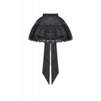 Dark In Love Beatrix Goth Satin Ruffled Overskirt