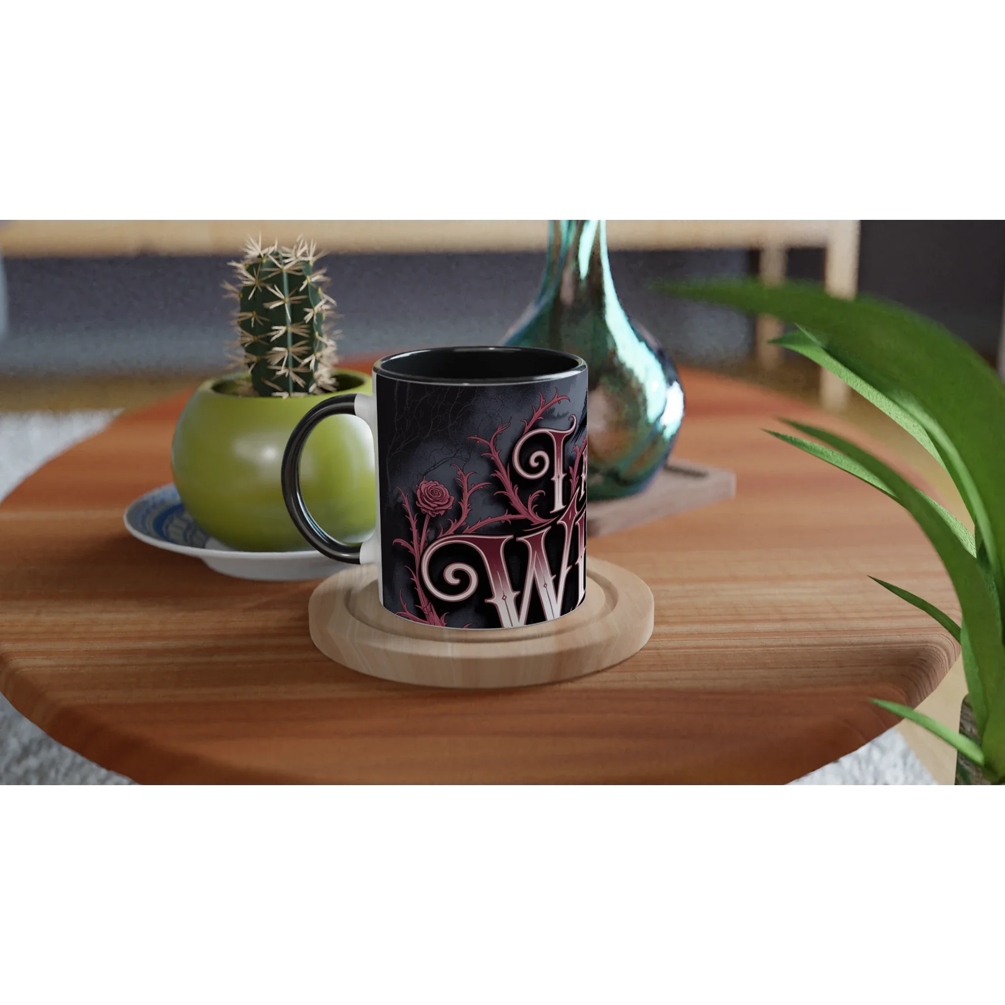 🖤 Gothic Witch’s Ceramic Mug – 11oz Black Magic Coffee Cup ☕✨ | Witchy Gift for Spellcasters & Gothic Lovers