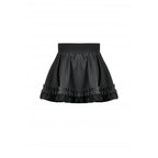 Dark in Love Lolita-Inspired Ruffled Mini Skirt in Black