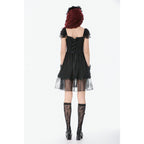 Dark in Love Black Gothic Sweet Bow Lace Lolita Dress