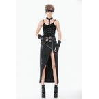Dark In Love Punk Rib Cage Grommet Waist Cincher