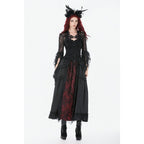 Dark in Love Black Lace Court Lace-Up Camisole