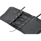 Dark in Love Ravena Buckled Faux Leather Corset Top