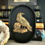 Raven Dark Academia Plaque