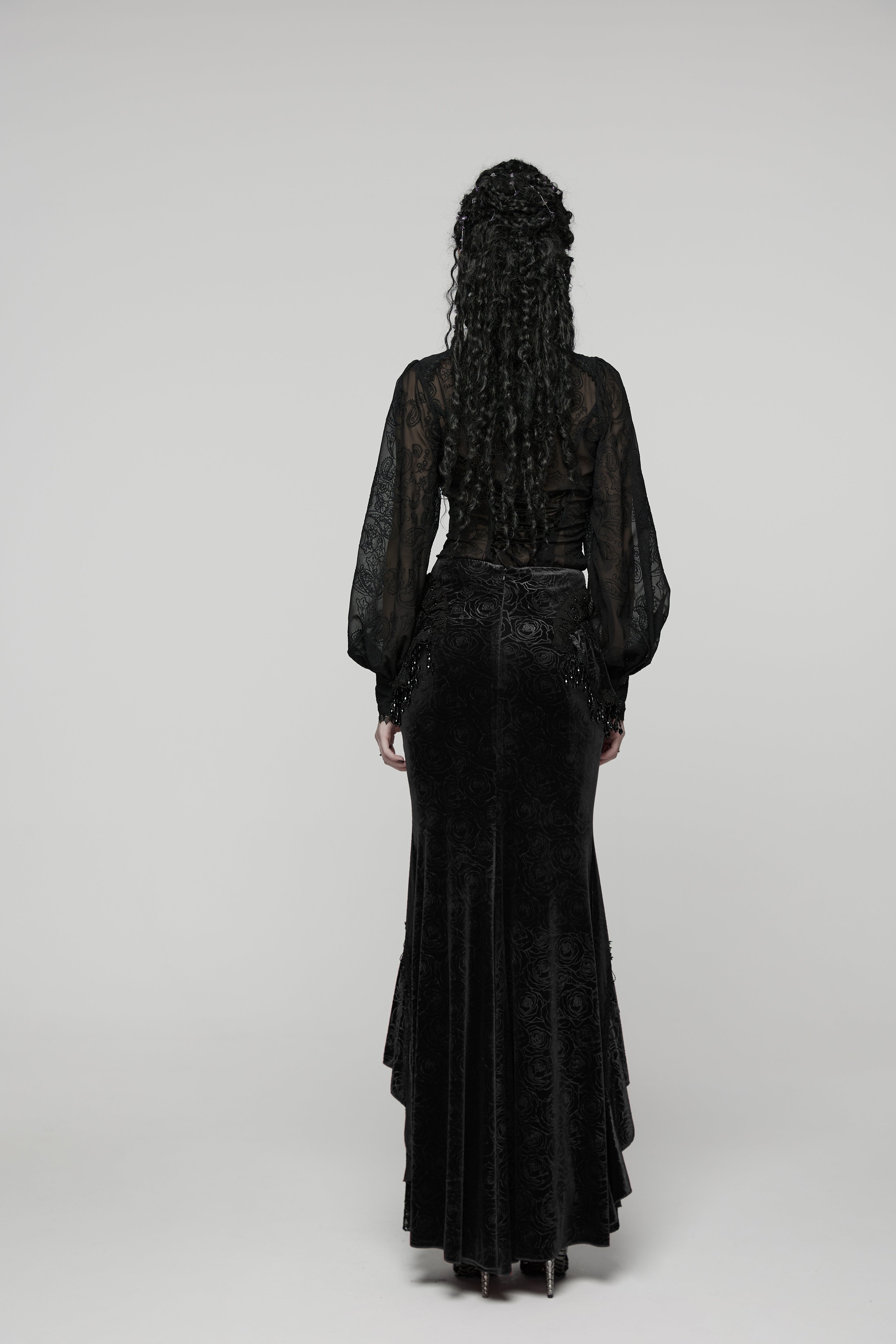Punk Rave Goth Gorgeous Fishtail Skirt
