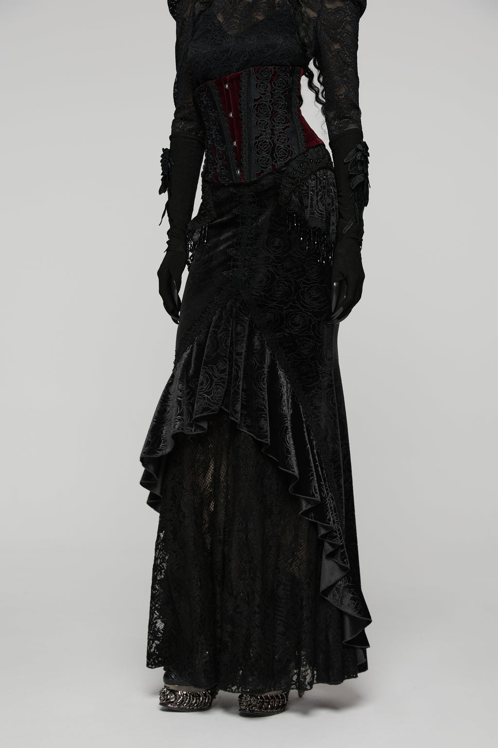 Punk Rave Goth Gorgeous Fishtail Skirt