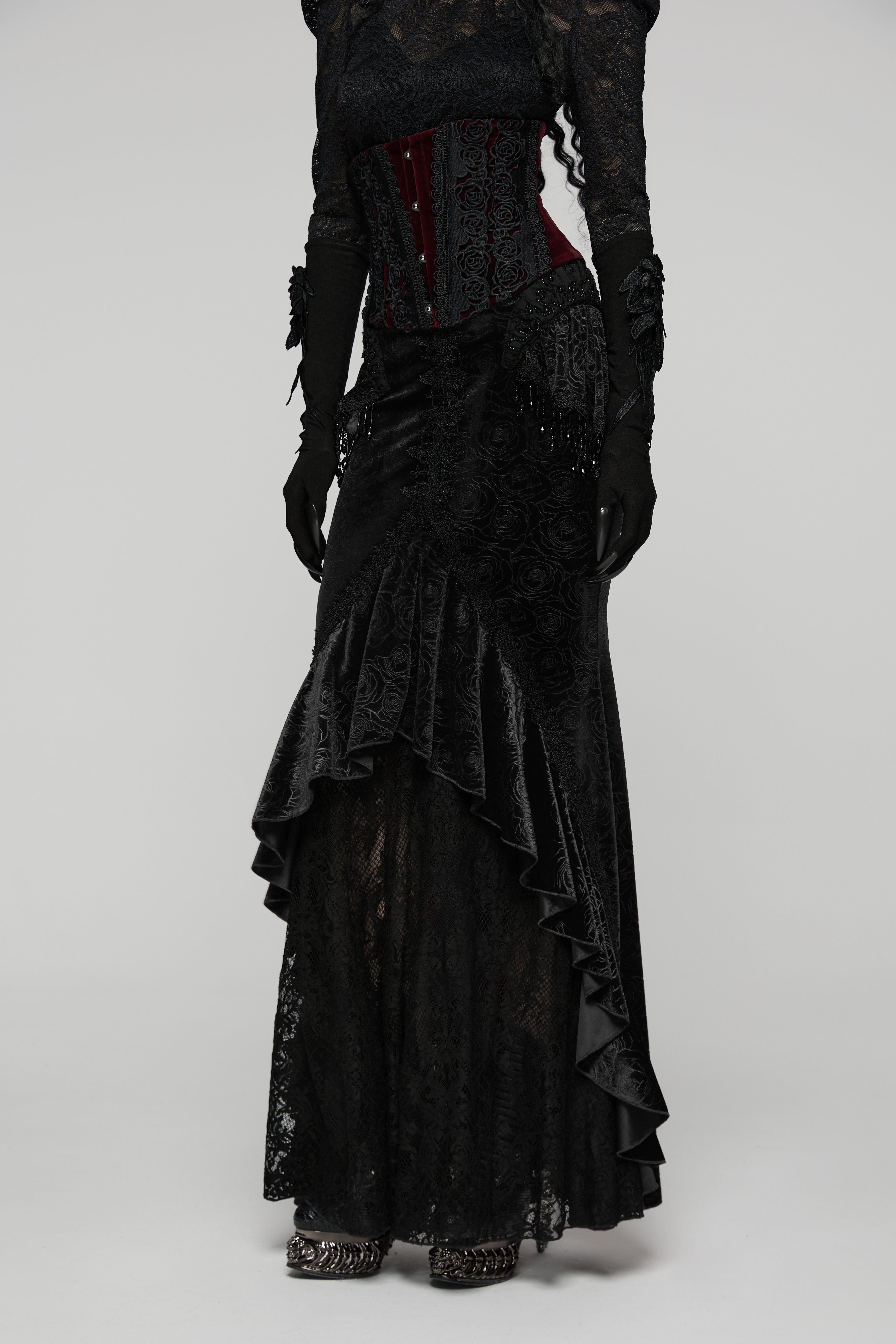 Punk Rave Goth Gorgeous Fishtail Skirt