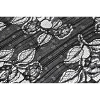 Dark in Love Belladonna Tiered Lace High-Low Goth Skirt in Black