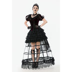 Dark in Love Isolde Velvet & Lace Puff Sleeve Bolero