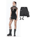 Dark in Love Punk Metal Utility Shorts