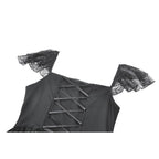 Dark in Love Black Gothic Sweet Bow Lace Lolita Dress