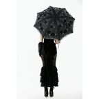 Dark in Love Belladonna Embroidered Folding Parasol