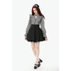 Dark in Love Striped Ruffle Gothic Lolita Dress
