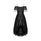 Dark in Love Soraya Gothic Lace High-Low Dress