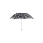 Dark in Love Belladonna Embroidered Folding Parasol
