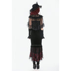 Dark in Love Gothic Elegant Velvet Mermaid Skirt