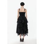 Dark in Love Selene Ruffled Floral Jacquard Corset Top