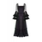 Dark in Love Lilith Bell Sleeve Gothic Maxi Dress
