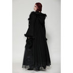 Dark in Love Eira Lace and Faux Fur Trimmed Hooded Coat - Size UK 10 Left Only!