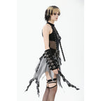 Dark in Love Morrigan Punk Patchwork Skirt