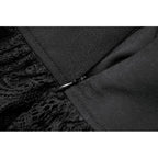 Dark in Love Punk Eyelet Lace Layered Mini Skirt