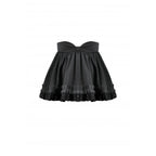 Dark in Love Lolita-Inspired Ruffled Mini Skirt in Black