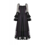 Dark in Love Lilith Bell Sleeve Gothic Maxi Dress