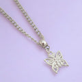 Butterfly Charm Necklace Silver Plated Or Waxed Cord Variable Lengths, Gift Packaged, For Her, Nature